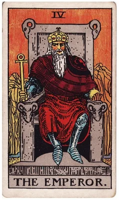 IV. L’Empereur — Bélier. Tarot Rider–Waite, 1909