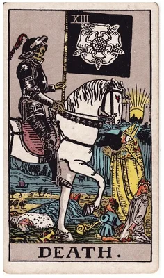 XIII. La Mort — Scorpion. Tarot Rider–Waite, 1909